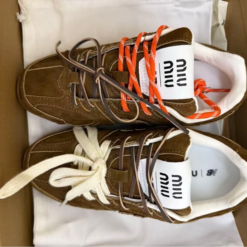 Miu Miu Brown Suede Men's Sneakers